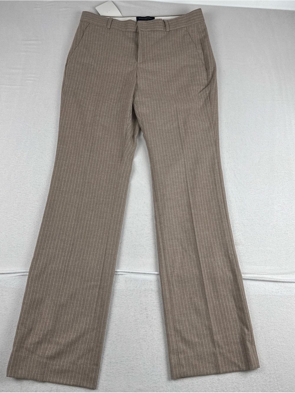 New! Banana Republic Logan Curvy Fit Mid Rise Trouser Pants Sz 4  30*32 Striped